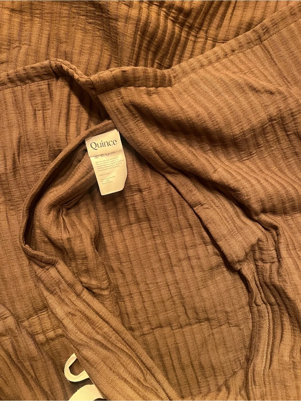 Quince Organic Cotton Matelasse Euro Sham Set of 2 in Espresso